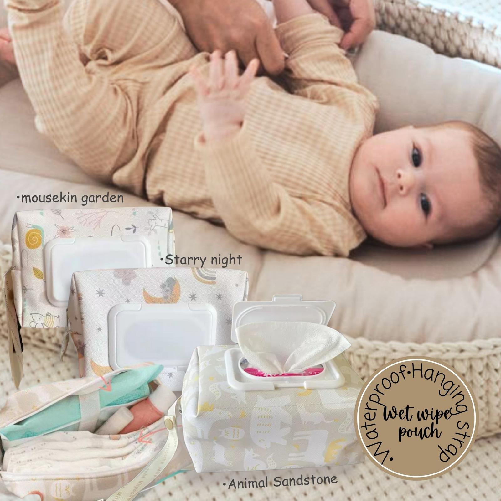 U:Baby Waterproof Baby Necessities Diaper Wipe Keeper Clutch Bag Pouch